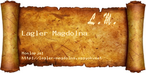 Lagler Magdolna névjegykártya